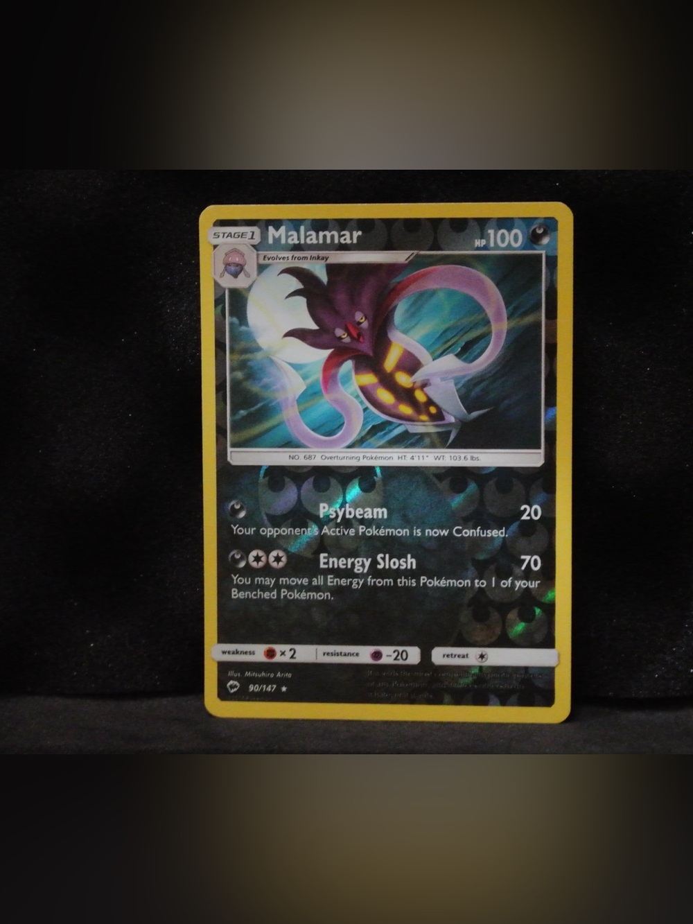Pokémon Malamar 90/147 - Burning Shadows Reverse Holo Card
